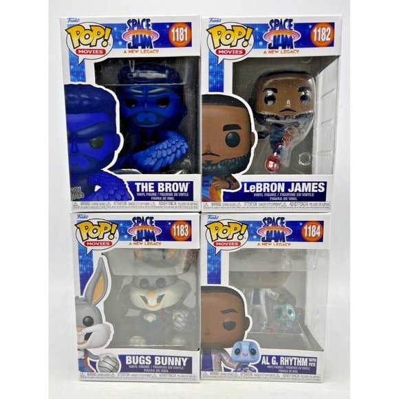 Funko Movies-Space Jam A New Legacy-Brow (1181)LeBron(1182)-Bugs Bunny(1183)-Al.
